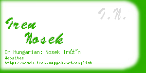 iren nosek business card